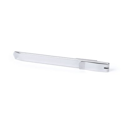 Cúter de cuchilla fina en acero inoxidable con clip