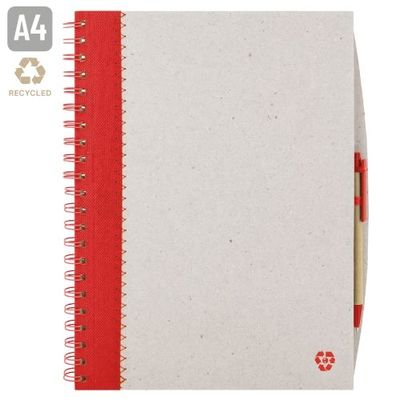 Cuaderno Cartón 90H A4 con Bolígrafo