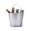 Cubo metallico con abridor para botellines Plat
