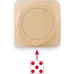 Dado de madera de 3 cm | Lado 1 | 20 x 20