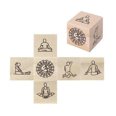 Dados Yoga en Madera de Pino