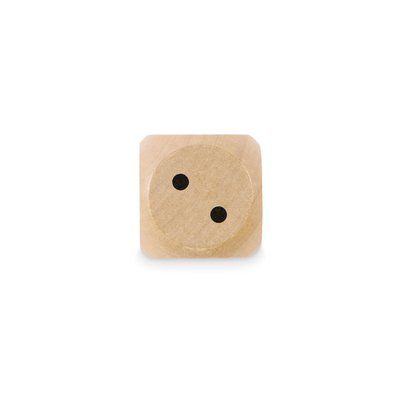 Dado de madera de 3 cm