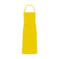 Delantal largo de popelina Amarillo UNICA
