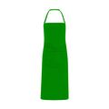 Delantal largo de popelina Verde Helecho UNICA