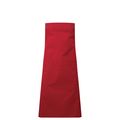 Delantal con bolsillo central Red