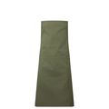Delantal con bolsillo central Olive