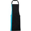 Delantal Bicolor con Hebilla Ajustable Black / Turquoise