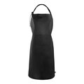 Delantal Algodón Fairtrade 180gr/m2 y Bolsillo Negro