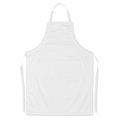 Delantal de cocina ajustable con dos bolsillos Blanco