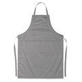 Delantal de cocina ajustable con dos bolsillos Gris