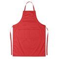 Delantal de cocina ajustable con dos bolsillos Rojo