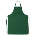 Delantal de cocina ajustable con dos bolsillos Verde