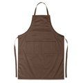 Delantal de cocina ajustable con dos bolsillos CHOCOLATE