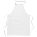 Delantal de cocina de algodón 180 g/m² Blanco