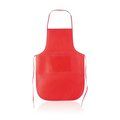 Delantal corto de non woven y ribete decorado Roj