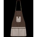 Delantal impermeable para jardinería Chocolate / Beige