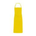 Delantal largo de popelina Amarillo UNICA