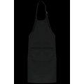 Delantal niños algodón con tira ajustable Black
