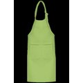 Delantal niños algodón con tira ajustable Lime
