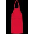 Delantal niños algodón con tira ajustable Red