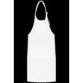 Delantal niños algodón con tira ajustable White