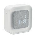 Despertador con luz ambiental regulable Blanco