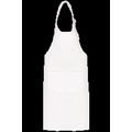 Delantal niños algodón con tira ajustable White