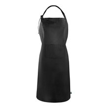 Delantal Algodón Fairtrade 180gr/m2 y Bolsillo Negro