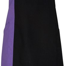 Delantal Bicolor con Hebilla Ajustable Black / Purple