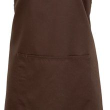 Delantal con bolsillo y hebilla ajustable Brown