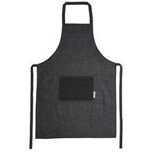 Delantal de cáñamo 200 g/m² con bolsillo Negro Talla Única Adulto