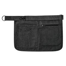 Delantal corto de algodón canvas Black Denim