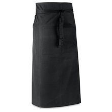 Delantal largo de bar Negro