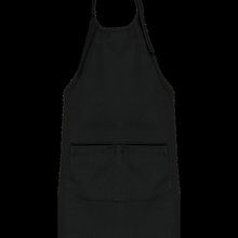 Delantal niños algodón con tira ajustable Black