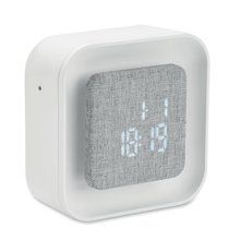 Despertador con luz ambiental regulable Blanco