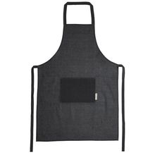 Delantal de cáñamo 200 g/m² con bolsillo Negro Talla Única Adulto