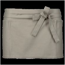 Delantal algodón con bolsillos Beige