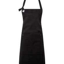 Delantal de algodón Black
