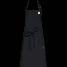 Delantal algodón lavado 60ºC ajustable Black
