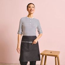 Delantal Semi-largo Industrial Black Denim