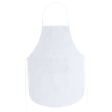 Delantal non-woven con bolsillo T-U Blanco Talla Única Adulto
