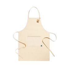 Delantal 100% Algodón Fairtrade con Bolsillo Natu
