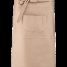 Delantal largo de barman Beige
