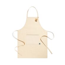 Delantal 100% Algodón Fairtrade con Bolsillo Natu