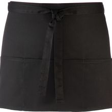 Delantal con 3 bolsillos Black