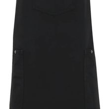 Delantal de algodón con bolsillos Black