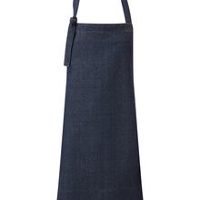 Delantal con bolsillos inclinados Denim Indigo Denim