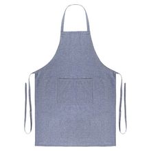 Delantal Largo de Algodón Reciclado 140gr Azul