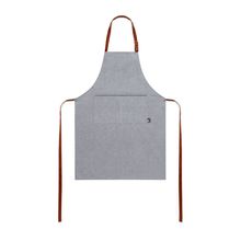 Delantal Largo RPET con Bolsillo Frontal Amplio Gri
