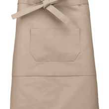 Delantal medio largo Beige